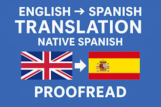 professional english to spanish translation native spanish fast and accurate
