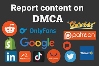 takedown report harassing defaming copyright leaked infringement under dmca