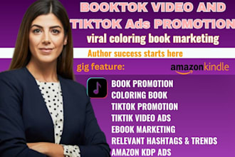 do coloring book promotion booktok promotion, amazon kdp ads