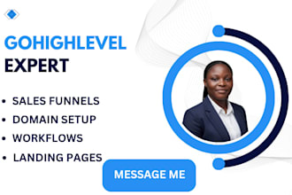 build your gohighlevel form salesfunnel landingpage website ai automation