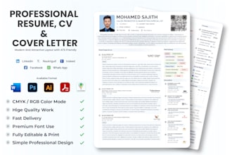 create an ats optimized IT and engineering resume, cover letter,linkedin profile