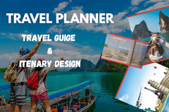 design travel guide, travel itinerary, trip budget planner for your vacation