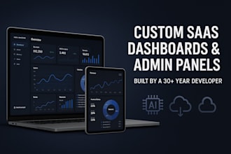 build a custom saas dashboard with analytics and admin panel
