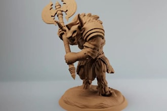 sculpt 3dwarrior dnd miniatures, fantasy tabletop rpg, custom design figures stl