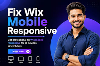 fix wix website layout for mobile devices