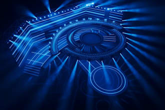 create a 3d stage lighting and stage design and setup for your event or show