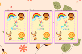 design colorful and playful nursery wall art sets for kids