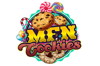 design incredible cookeis logo with unlimited revision