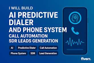 build ai predictive phone dialer system for sdr call sales automation workflow