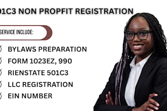 register your 501c3 nonprofit, obtain irs tax exempt status, and file all forms