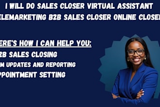 do sales closer virtual assistant telemarketing b2b sales closer online closer