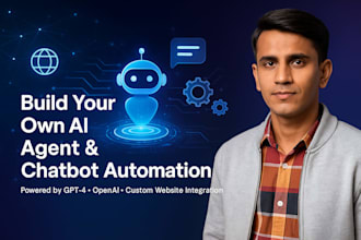build an open ai agent and chatbot automation for web and app