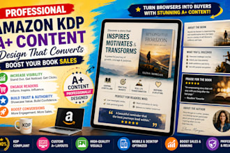 design amazon KDP a plus content for boost your book sales