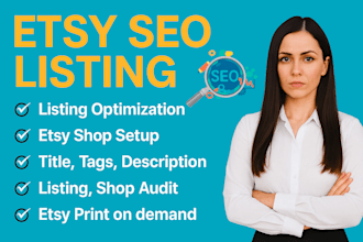 setup etsy shop digital products print on demand etsy SEO etsy ranking expert