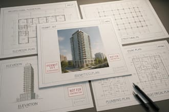 create full high rise residential revit plans with mep for any US city