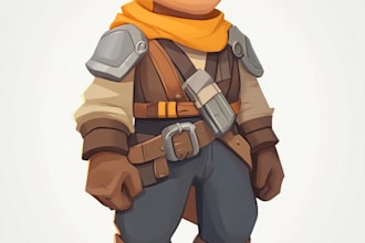 design simple 2d game characters