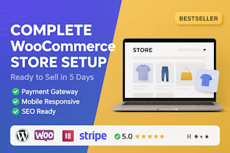 create a professional woocommerce store with payment integration