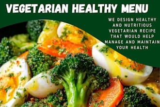 create healthy and delicious vegetarian cookbook recipe