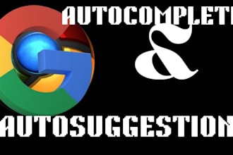 do autocomplete, google SEO, autosuggestion and bing