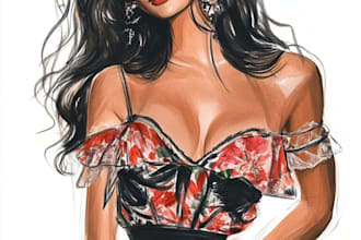 draw stylish fashion figures and illustrations