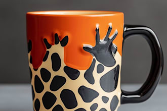create trendy coffee mug design for your pod business