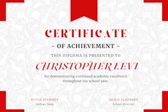 redesign your old certificate into modern, print ready design