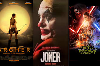 design a professional movie poster for your film
