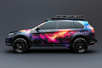 design car wrap and vector wrap, any vehicle wrap
