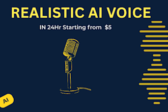 deliver a realistic ai voiceover in 24 hours