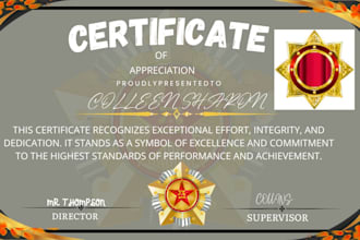 design luxury gold foil and high end diploma certificate print ready files