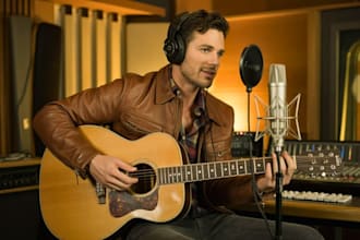 sing and write a heartfelt country ballad with acoustic guitar and male vocalist