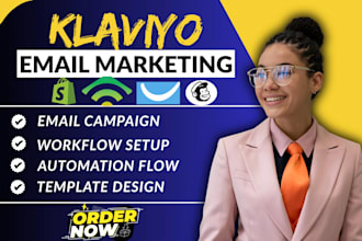 setup klaviyo email marketing, shopify klaviyo email marketing, email campaign