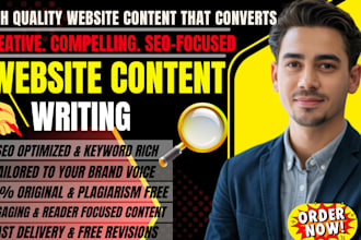 write SEO website content and provide website copywriting that converts