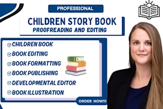 proofread and edit children story book children book editor kids story book