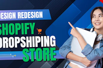 build you an automated dropshipping shopify store shopify website