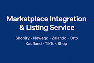 setup newegg zalando otto kaufland connect shopify tiktok shop product listing