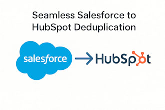 organize and deduplicate salesforce data for hubspot success