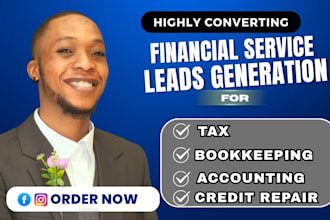 generate high intent leads for tax, accounting, bookkeeping, financial services