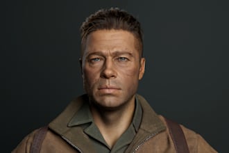 realistic rig  3d character modeling 3d character design metahuman 3d sculpture