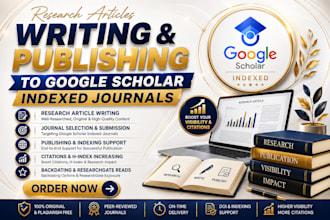 write and publish articles to google scholar indexed journal