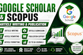 write and publish article to scopus and google scholar journals