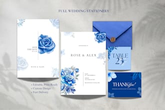 create minimalist wedding invitation design