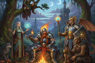 draw your dnd party