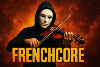 design a hard edm, uptempo ,frenchcore, gabber, and techno track from scratch