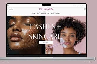 design skincare shopify store beauty store skincare  website beauty website