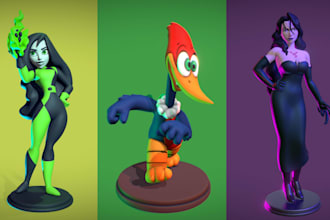 make stylized,cartoon 3d characters