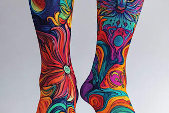 make a custom and pattern socks design