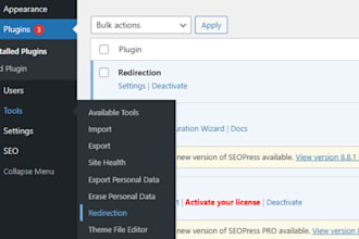 resolve SEO technical issue implement 301 redirect and optimize htaccess robots