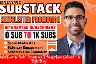 do organic substack promotion, substack newsletter growth, substack subscribers