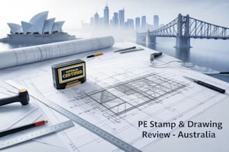 review pe stamp australia structural architectural drawings